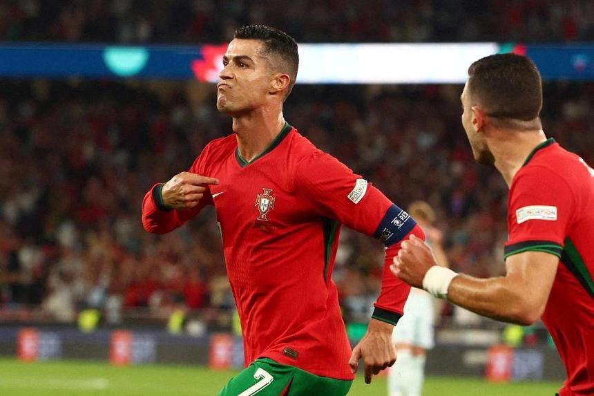 Late goal from Ronaldo secures Portugal victory against Scotland