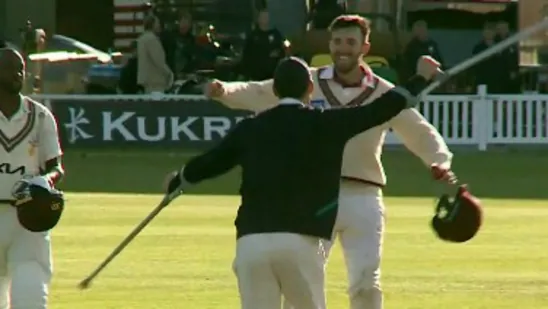 Tom Banton limps onto field with crutches after heroic innings as Somerset secure thrilling County win against Surrey