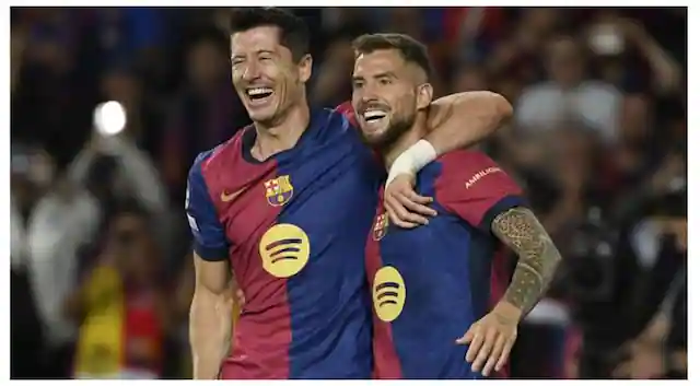 Robert Lewandowski scores twice as Barcelona thrash Young Boys 5-0 in UEFA Champions League