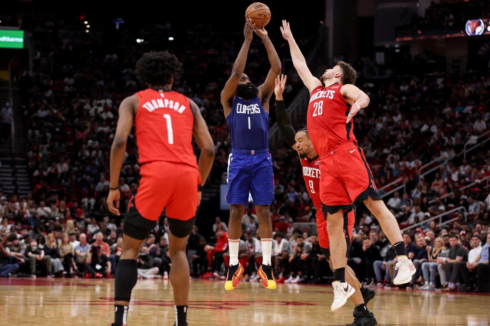 Record-chasing James Harden of the Clippers set to make history with 3-pointers against the Rockets on Friday