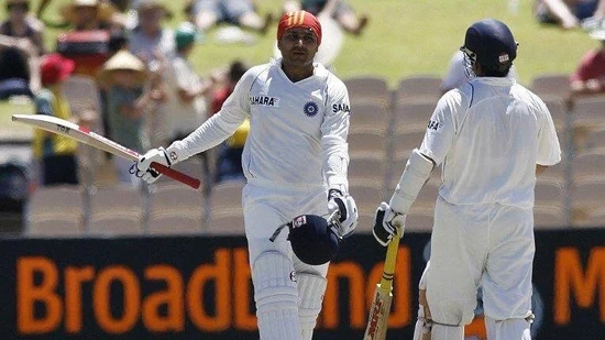 Virender Sehwag's incredible 151 saves the day for India in Adelaide, 2008